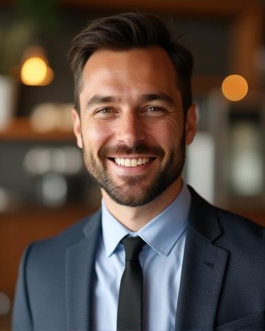Portrait of Lucas Smith, Manager